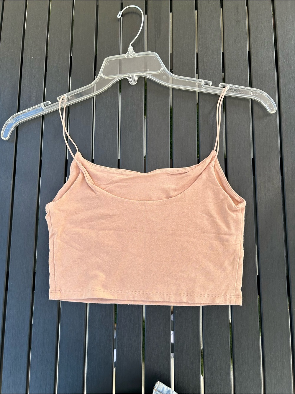 Wilfred Blush Pink Spaghetti Strap Crop Camisole